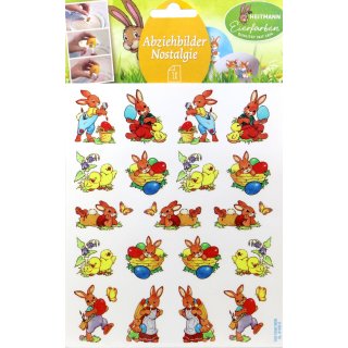Heitmann Eierfarben Dekor Abziehbilder Nostalgie (19 Sticker)