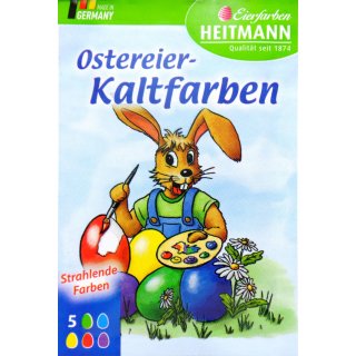 Ostereier Kaltfarben (5 Farbtabletten)