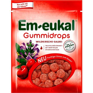 Em-Eukal Gummidrops Wildkirsche/Salbei (90g Packung)