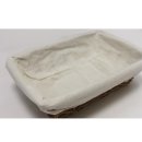 ZHG, Brotkörbchen Weide mit Stoff eckig