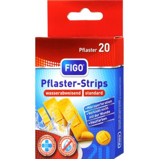 Figo Pflasterstrip Wasserabweisend 20 er