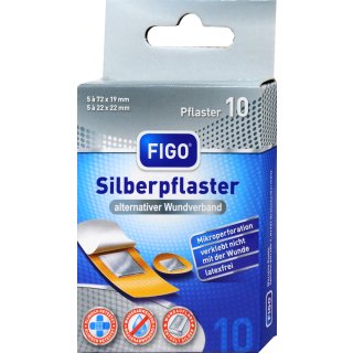 Figo Silberpflaster Antibakteriell 10 er
