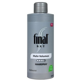Final Net Haarspray Mehr Volumen Nachfüller (125ml Flasche)