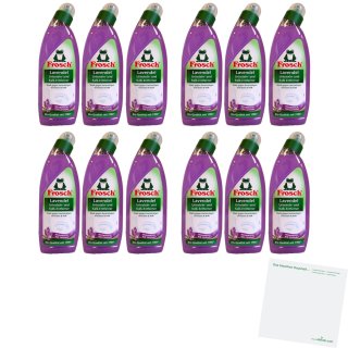 Frosch Urinstein und Kalk Entferner Lavendel 12er Pack (12x750ml Flasche) + usy Block