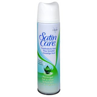Gillette Women Satin Care Rasiergel Empfindliche Haut  200ml
