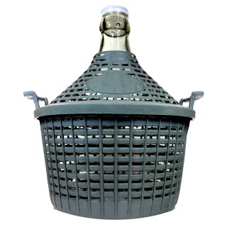 Glasballon im Plastikkorb  5l