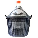 Glasballon im Plastikkorb  15l