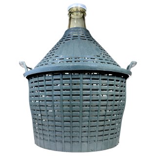 Glasballon im Plastikkorb  25l