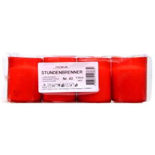 Grablicht Brenner 4 Stück 40 Stunden