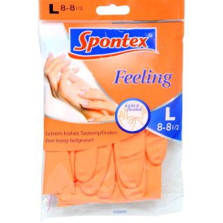 Gummihandschuh Spontex Feeling 8 - 8,5