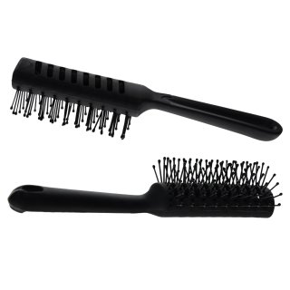 Haarbürste Fön Halbrund Schwarz 761