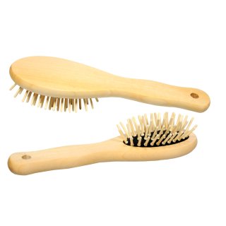 Haarbürste Holz Oval Klein 7139