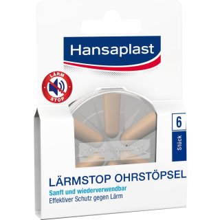 Hansaplast Lärmstop Ohrstöpsel (6 Ohrstöpsel)