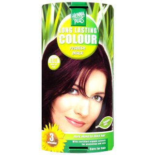 Hennaplus Long Lasting Colour Reddish Black 2.66 (1 St)