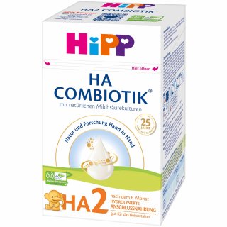 Hipp 2184 HA 2 Combiotik Folgemilch - ab dem 6. Monat (600g Packung)