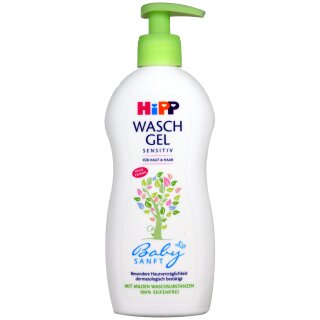 Hipp Babysanft Waschgel Haut und Haar 6er Pack (6x400ml Flasche)