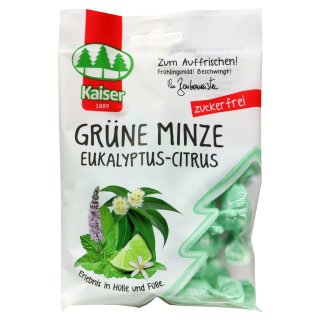 Kaiser Grüne Minze Eukalyptus-Citrus Zuckerfrei (75g Beutel)