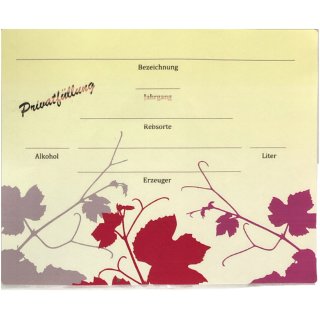 Kitzinger Flaschenbauchetiketten (4x25 Stück)