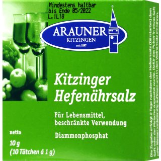 Kitzinger Hefenährsalz 10 g