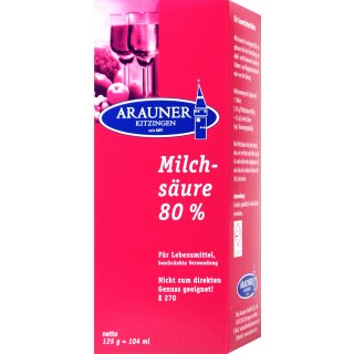 Kitzinger Milchsäure 80 %  125g