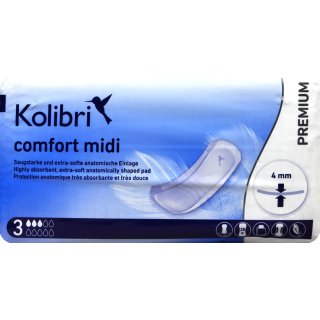 Kolibri Comfort Premium Midi Einlagen (28 St)