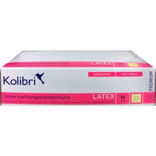 Kolibri Premium Latex Handschuh M 100 er