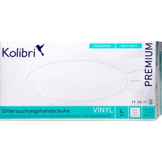 Kolibri Premium Vinyl Handschuh  L 100 er