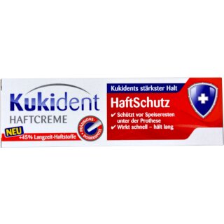 Kukident Haftcreme Haftschutz Extra starker Halt 3er Pack (3x40g Tube)
