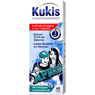 Kukis Zahnspangen Reiniger (60er Packung)