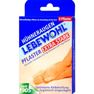 Lebewohl Pflaster Extra 8 er
