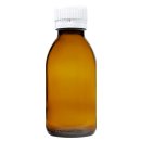 Medizinflasche Braun mit Verschluss  125ml