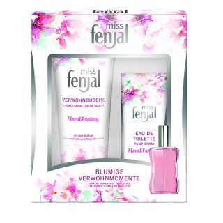 Miss Fenjal Geschenkset Fragrance Duo Floral Fantasy (200ml Verwöhndusche, 50ml EdT)