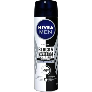 Nivea Men Deo Spray Invisible for Black and White (150ml Spray)