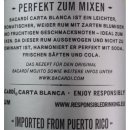 Bacardi Carta Blanca Superior Original Premium Rum 37,5%...