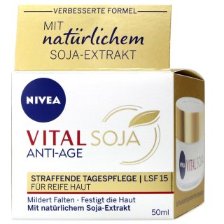 Nivea Vital Soja Straffende Tagespflege LSF15  50ml