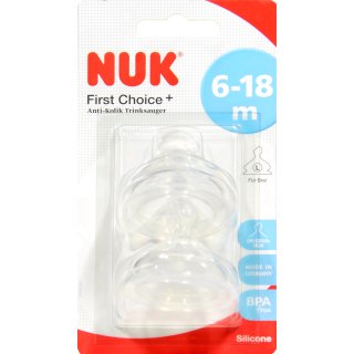 Nuk First Choice und Trinksauger Latex Größe 2 (2 St)