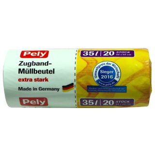 Pely Clean Zugband Müllbeutel 35 l 20 er