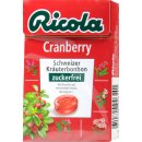 Ricola Böxli Cranberry Zuckerfrei  50g