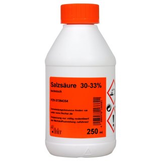 Fischar Salzsäure 30-33% (250ml Flasche)