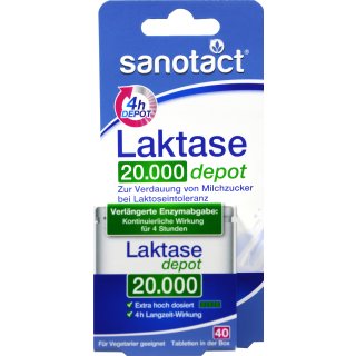 Sanotact Laktase 20.000 Depot Kapseln 40 er