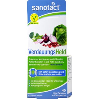 Sanotact Verdauungsheld Mini-Tabletten 40 er