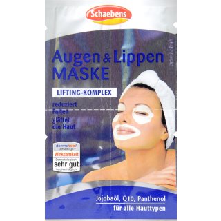 Schaebens Augen + Lippen Maske Q 10 4 x 1,5 ml
