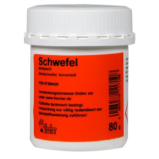Schwefel Fein Verteilt Fischar  80g