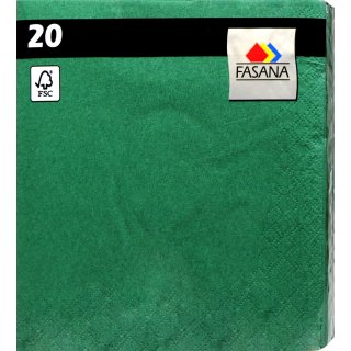 Servietten Uni Grün 20 er