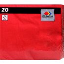 Servietten Uni Rot 20 er