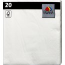 Servietten Uni Weiß 20 er