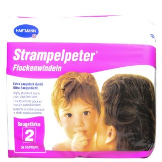 Strampelpeter Flockenwind Saugstärke 2 (56 Windeln)