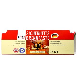 Styx Sicherheits-Brennpaste (3x80g Packung)