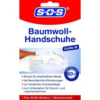 SOS Baumwoll Handschuhe Gr.M 1 Paar