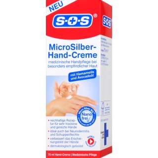 SOS Micro Silber Handcreme (75ml Packung)